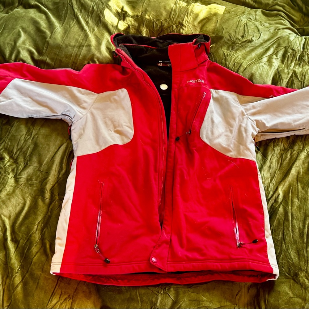 Marmot Red and Gray Ski Jacket